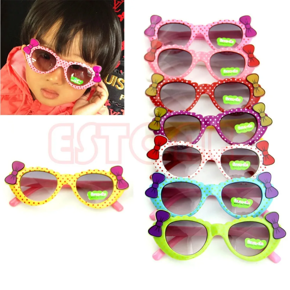 

Summer Style Cute Baby Boys Girls Kids Sunglasses Glass Child Goggles Bow Eyewear gafas de sol UV 400