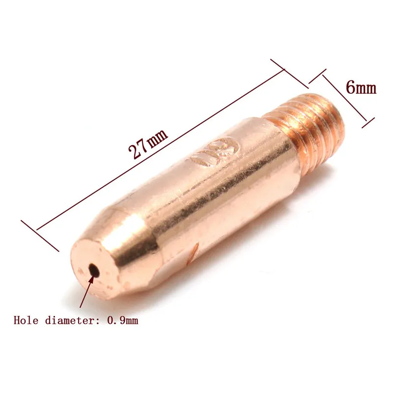 BMBY-50Pcs 0,8 мм x 6 мм медный контактный наконечник для MB24 MIG MAG сварочный аппарат