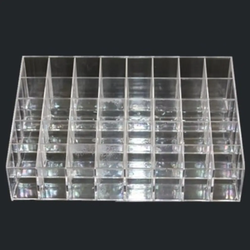 

Desktop trapezoidal transparent 40-frame cosmetics rack