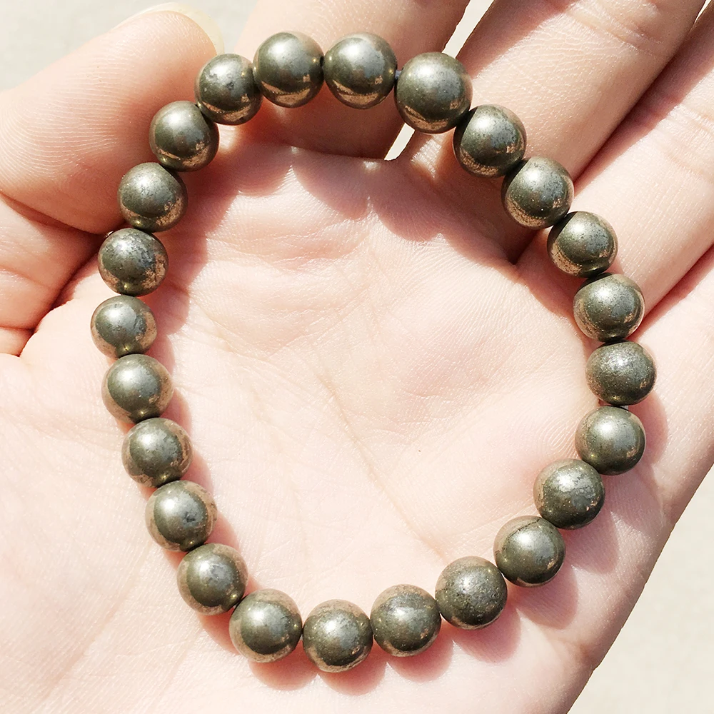 Ruberthen A Grand Pyrite Штабелируемый браслет мужские браслеты Mala Beads ювелирные изделия