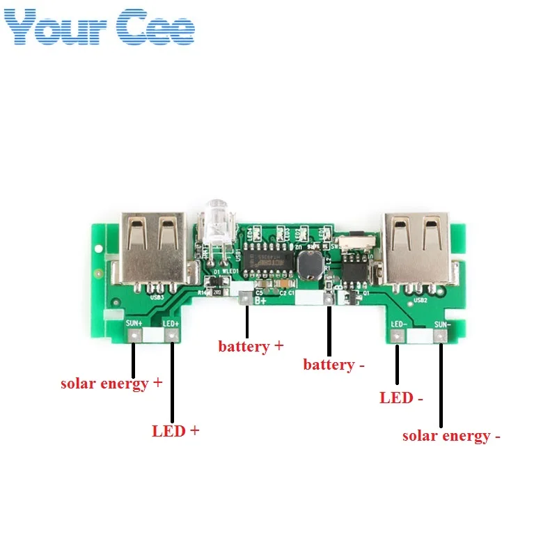 2 USB 5V 2A Mobile Power Bank Charger Module Lithium Li-ion 18650 Battery Charging Board LED Indicator New Version (3)