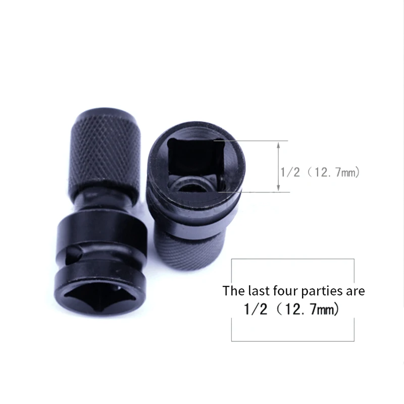 

1/2" Drive To 1/4" Hex Shank Adapter Quick Release Hex Shank Adapter Screwdriver Bit Socket Converter Air Power Wrench 1pcs
