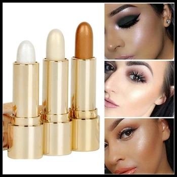 

Face Makeup Highlighters Stick Bronzers Easy to Wear Contouring Shimmer Highlight Brighten Illuminating Make Up Highlighter