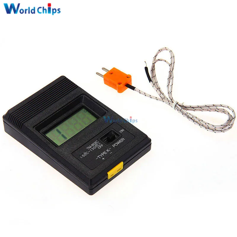 

TM902C Digital LCD K Type Thermometer Temperature Single Input Pro Thermocouple Probe detector Sensor Reader Meter TM 902C