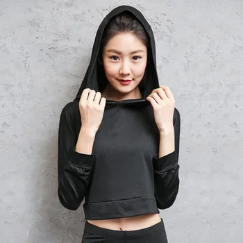 

2018 New Autumn Women Hollow Pullovers Hooded Long Sleeve Casual Sportes Sweatshirt Fitness Jacket Women Sweatshirt Clothes