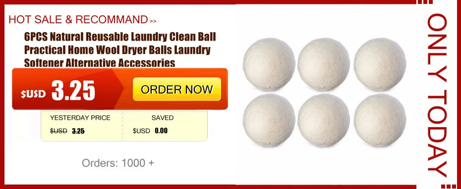 6 шт. натуральные многоразовые для стирки шариковые практичные домашние шарики для сушки шерсти мешочки для умягчения белья