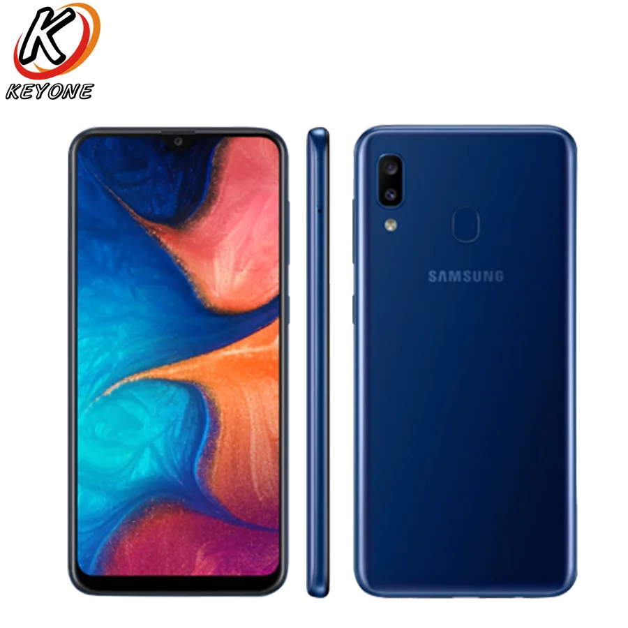 Абсолютно Новый Samsung Galaxy A20 A205F DS мобильный телефон 6 4 дюйма 3 ГБ ОЗУ 32 Гб ПЗУ Exynos 7884