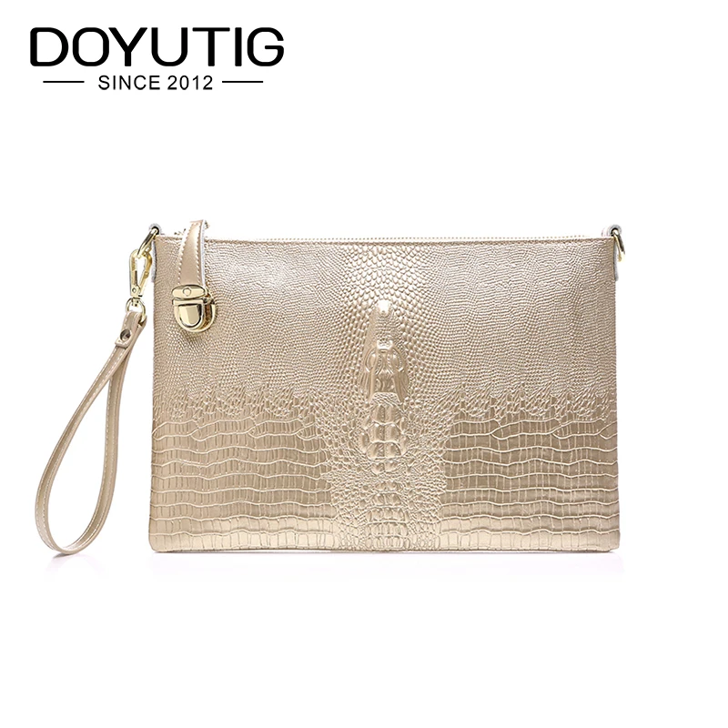 large gold clutch bag