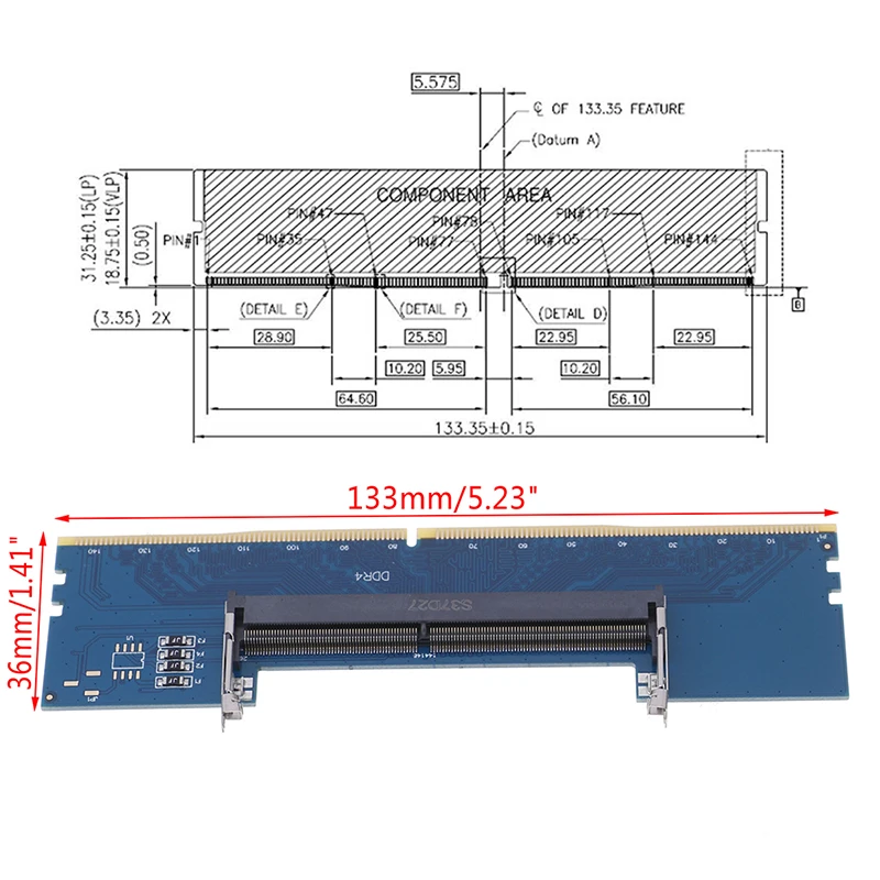 Ноутбук DDR4 ram к настольному адаптеру тестер для ЗУ so dimm к конвертеру DDR4