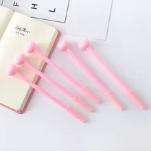 1 Pcs Caneta Gel Kawaii Meninas Bonitos Criativo Coração Rosa Moda Acessórios de Papelaria Escritório Escola Suprimentos Estudantes Prêmios De Presente