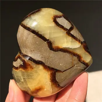 

Natural polished dragon septarian crystal gem stone healing heart