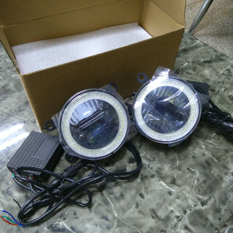 

3in1 Highlight LED Chip Of LED Angel Eyes + LED Daytime Running Light + LED Fog Lamp For Suzuki Jimny 2007 - 2015 ciaz 2016