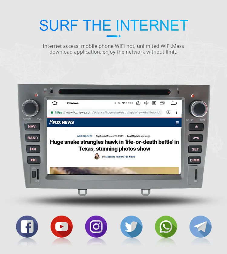 Discount LJHANG Android 9.0 Car DVD Multimedia Player For PEUGEOT 308 408 308SW GPS Navi WIFI 2 Din Car Radio Stereo Headunit Auto RDS SD 9
