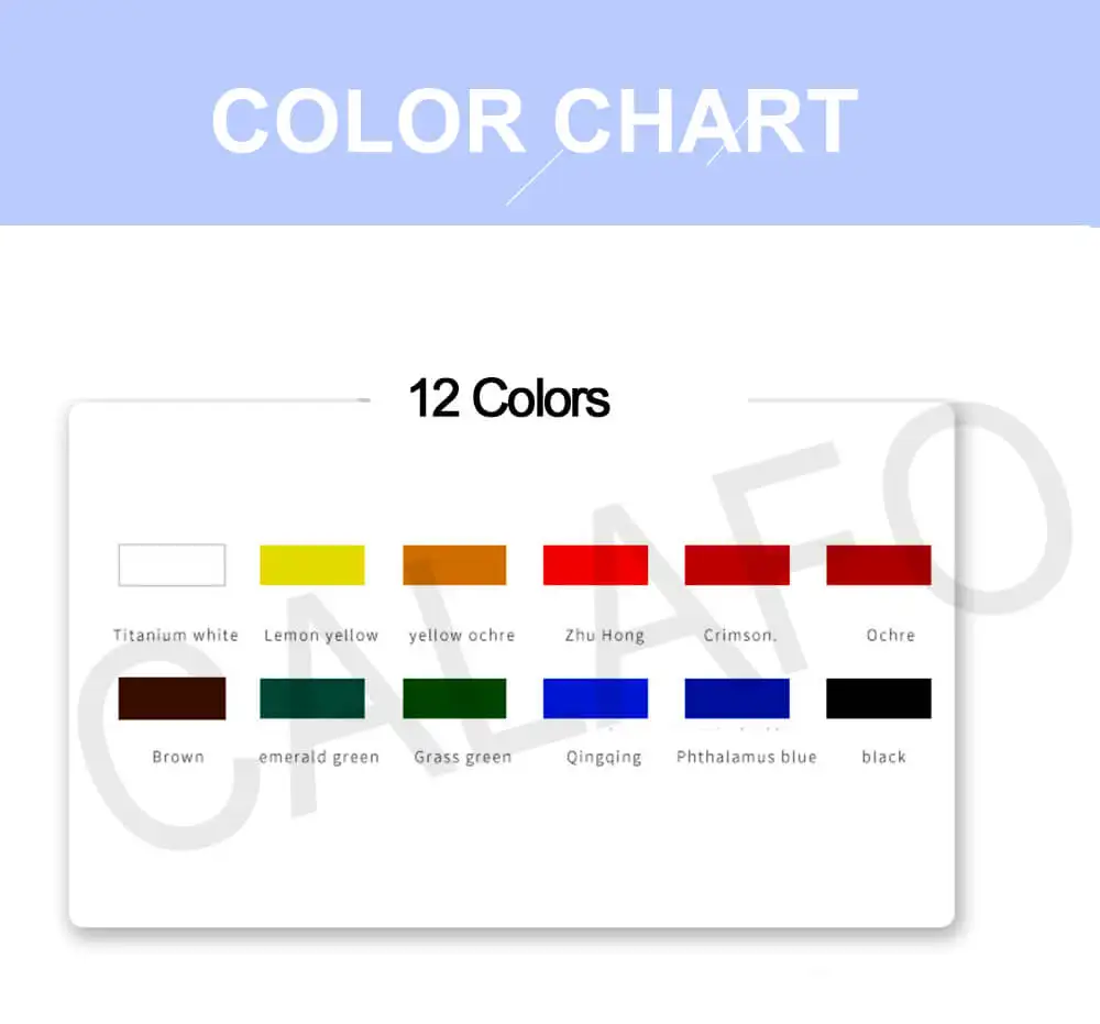 12 цветов, 100 мл, набор гуашь, профессиональный пигмент для рисования, Acuarelas, для художественного рисования, студенческие краски, принадлежности, акварельные краски s