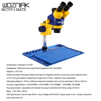 

Original Mechanic High Quality HD Camera Large Wide-angle Lifting Trinocular Microscope for IPHONE Mobile Phone repair