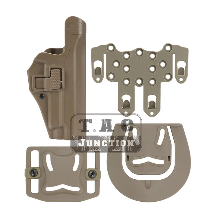 

Tactical Serpa Level 2 Auto Lock Duty Right Hand Paddle Belt Loop Pistol Holster w/STRIKE MOLLE Platform for Sig Sauer P226 P229