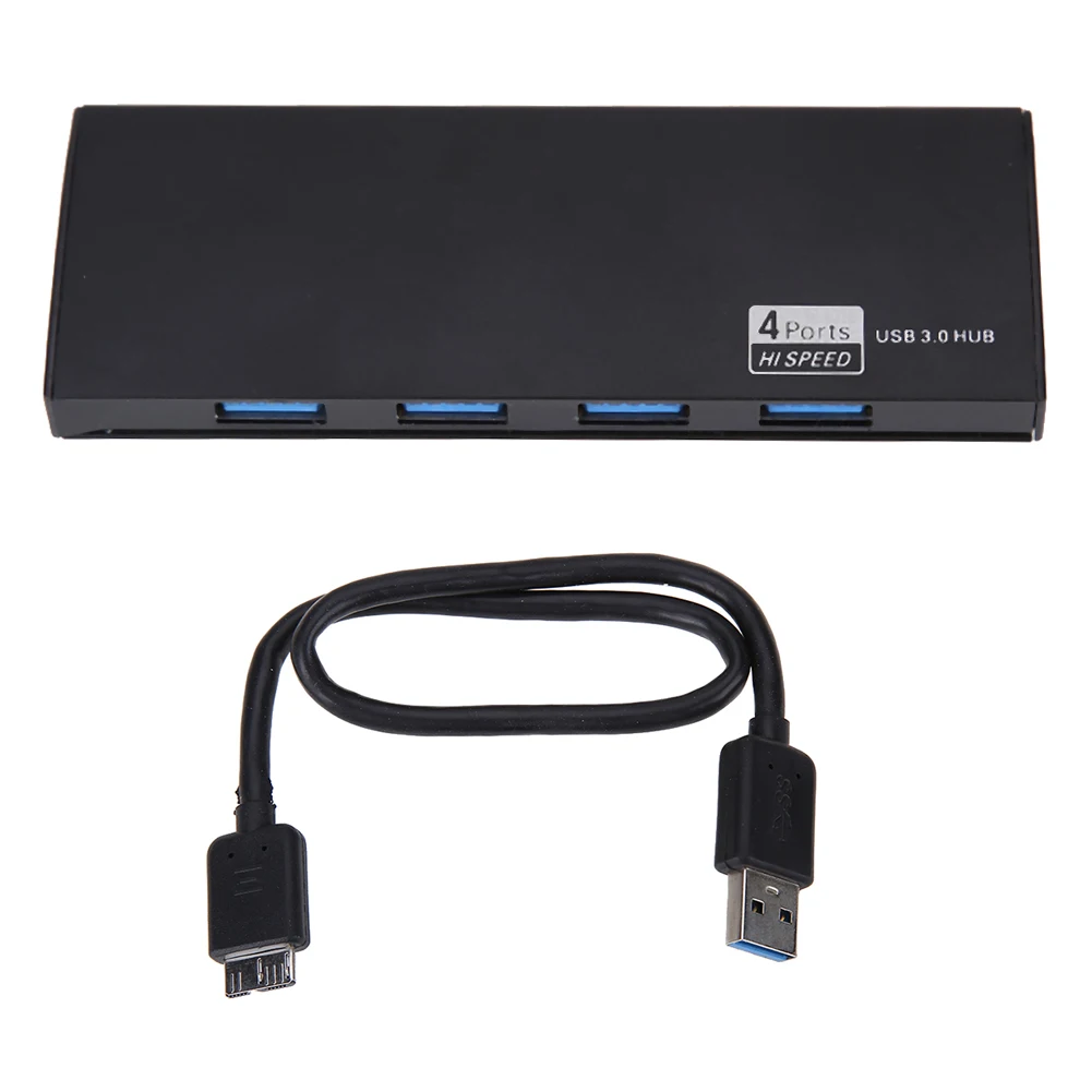 Супер Скорость концентратор USB 3,0 5 Гбит/с 4 Порты USB HUB разветвитель для планшета Тетрадь телефон HDD u-диск передачи данных кабель расширения