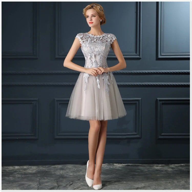 Gris Vestidos De Cóctel - Compra lotes baratos de Gris
