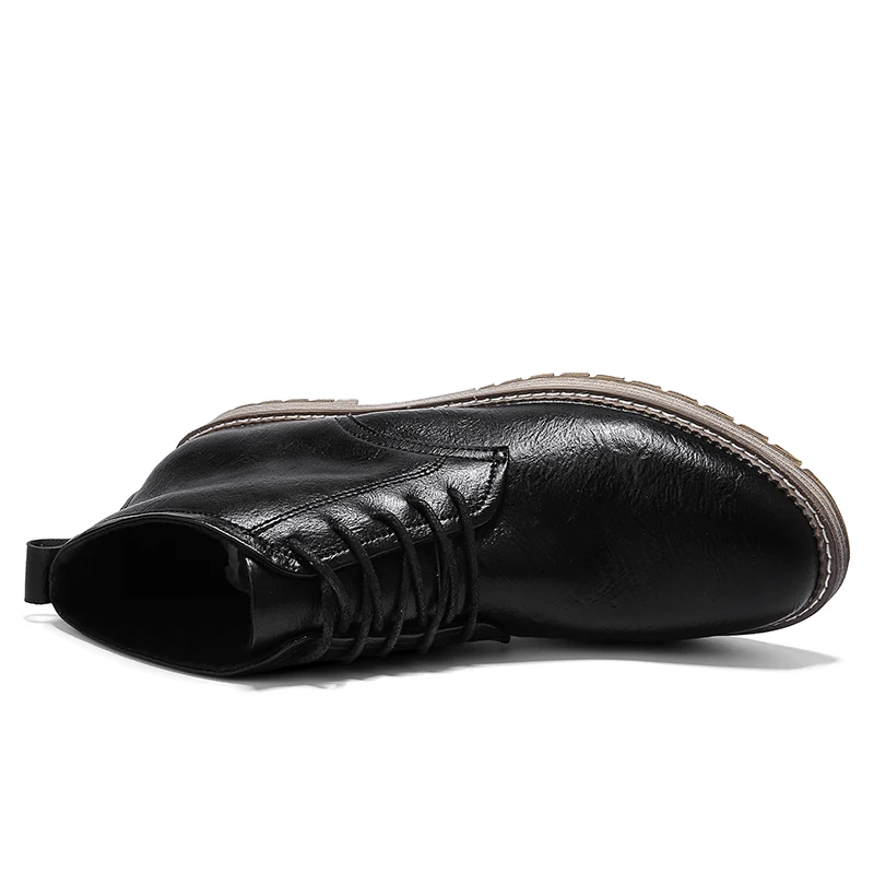 Стильные мужские ботинки полуботинки martin г. Роскошная мужская обувь повседневная мужская обувь, большой размер 38-47, роскошная официальная обувь на нескользящей подошве