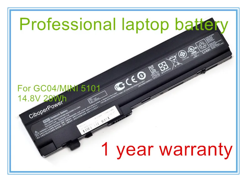 

14.8V 29WH Original New Laptop Battery for Mini 5101 5102 5103 HSTNN-IB0F HSTNN-UB0G HSTNN-I71C HSTNN-UB0G GC04 GC06 4CELL