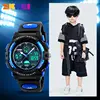 SKMEI Back Light Dual Time Display Sports Kids Watches Children Military 5Bar Waterproof Chrono Alarm Wristwatch For Boys Girls 4