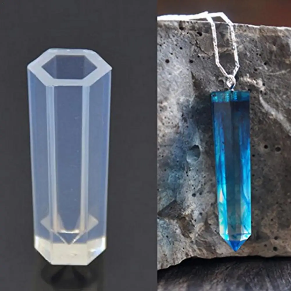 

DIY Handmade Jewelry Crystal Soft Enamel Pendant Silicone Mold Strips Cube Cylinder Pyramid Shaped Crystal Silicone Mould