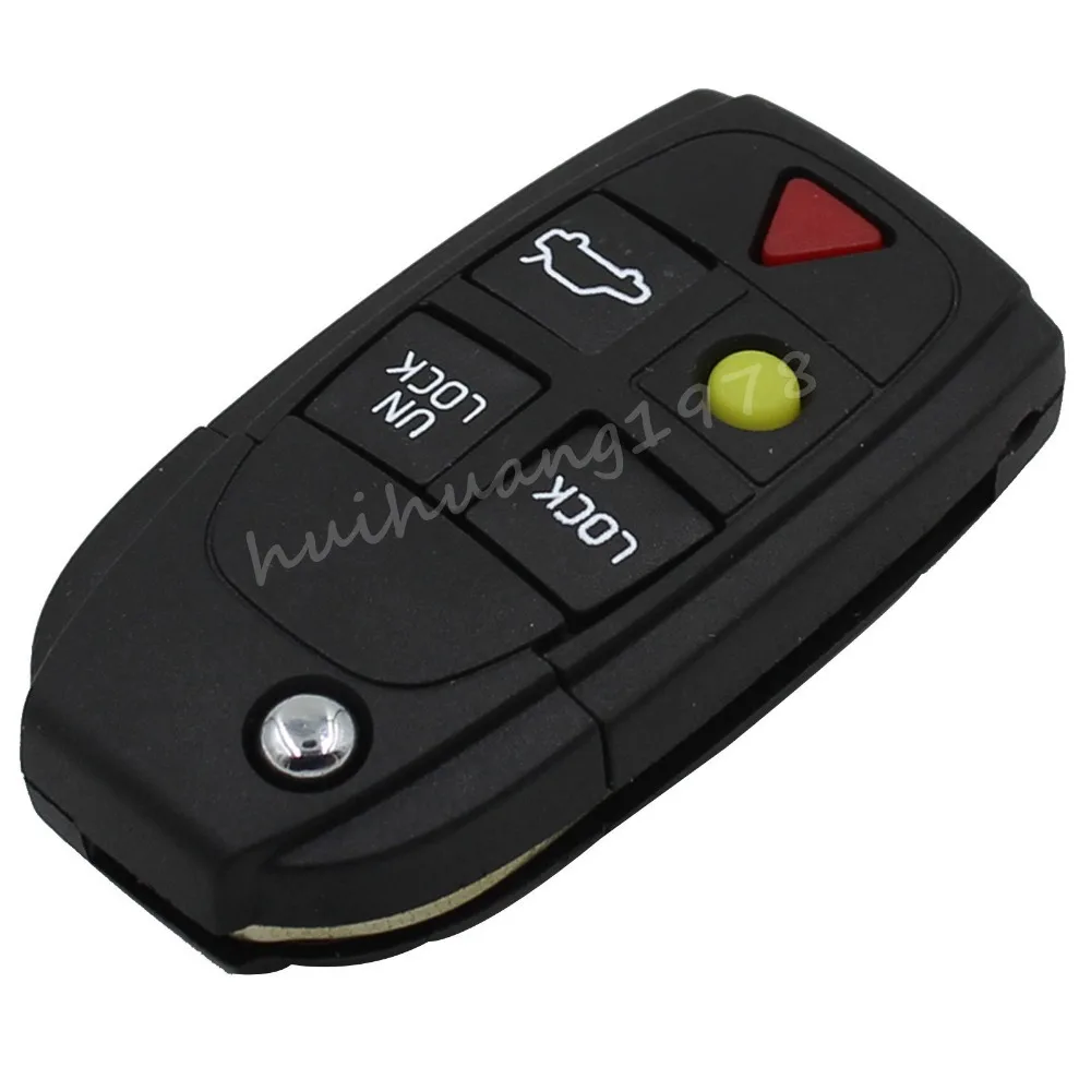 5 Buttons Remote Flip Folding Key Shell Case For Volvo XC70 XC90 V50 V70 S60 New