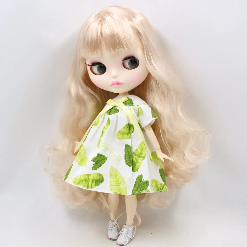 ICY Nude Blyth кукла для серии No.280BL3139 светлые волосы резные губы матовое лицо шарнир тело 1/6bjd