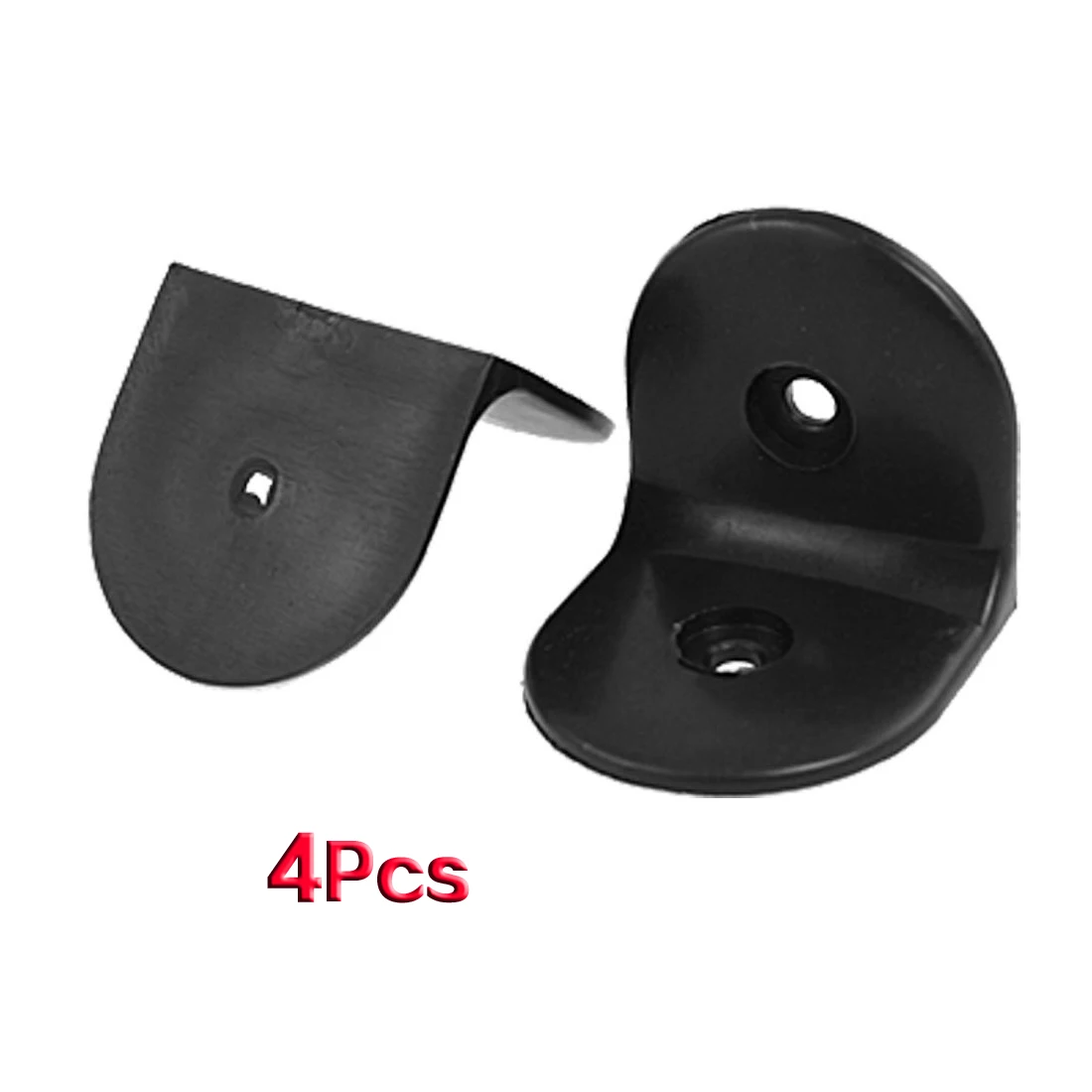 

2" x 2" Corner Brace Joint Right Angle Bracket Black 4 Pcs