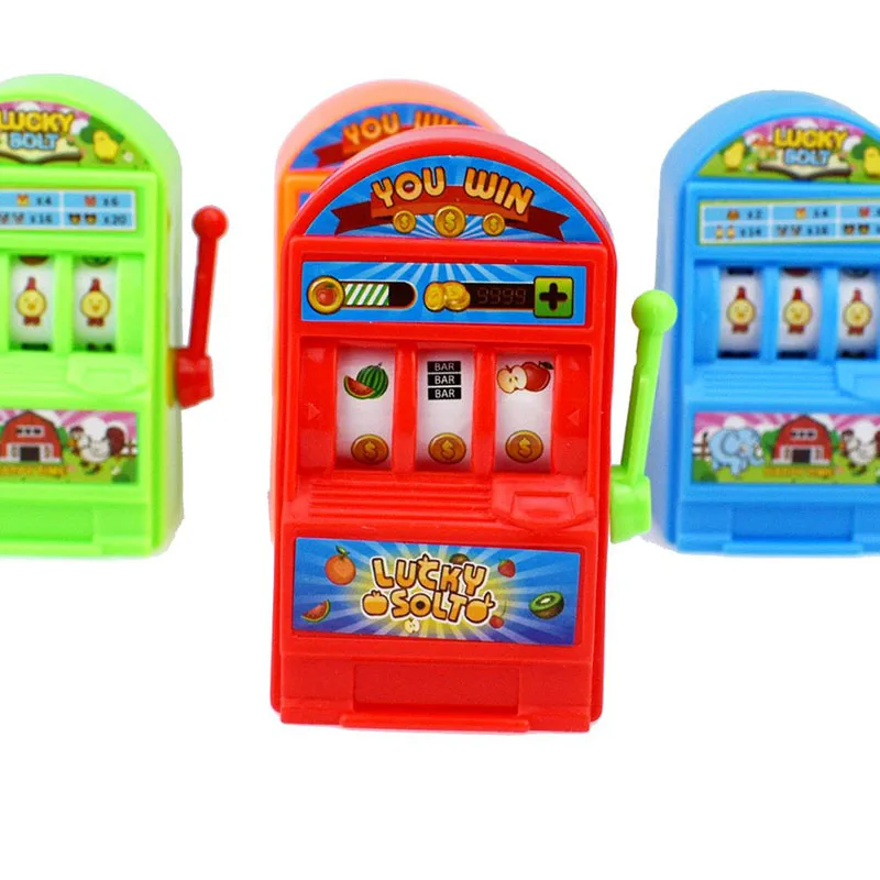 Мини-Игровой Автомат Игрушка Lucky Toys фрукты машина игра Детские развивающие игрушки подарок FJ88