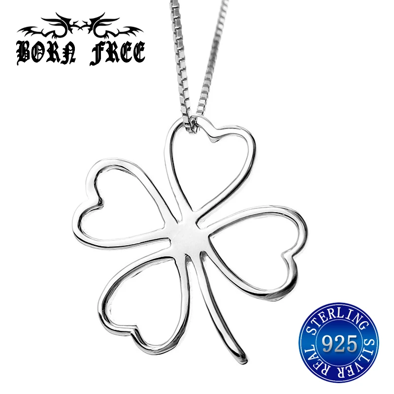 Серебро 925 пробы колье и подвески Lucky Clovers серебро Ювелирная подвеска для лучших