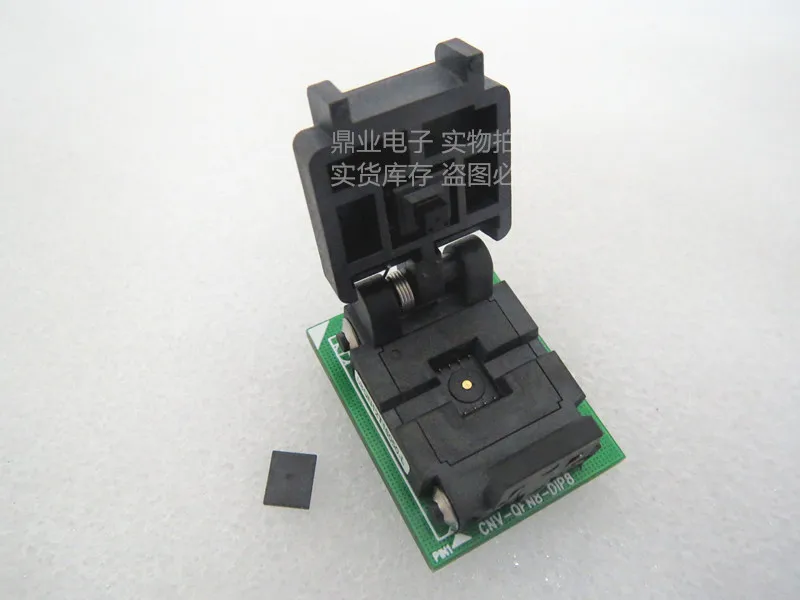 Clamshell WSON-8 QFN8-DIP8 spacing 1.27MM 5*6MM IC test block programming seat burn-in socket test seat test socket network cable detector