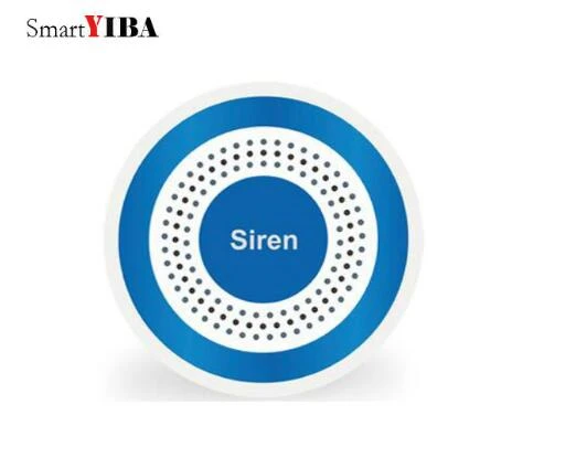 SmartYIBA беспроводная wifi GSM сигнализация DIY комплект Android IOS приложение управление домашняя охранная сигнализация 2G SIM домашняя сигнализация аксессуар - Цвет: Wireless Siren