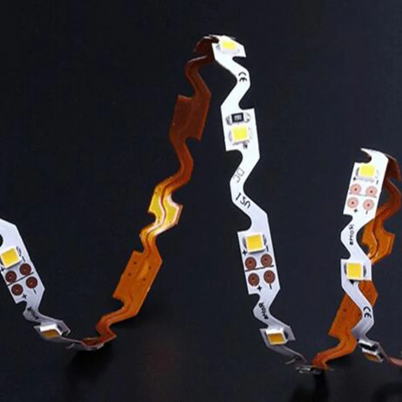 

10m/lot LED strip SMD2835 flexibility S shape DC12V 60LED/m 22LM/LED red green blue yellow white advertising light Free shipping