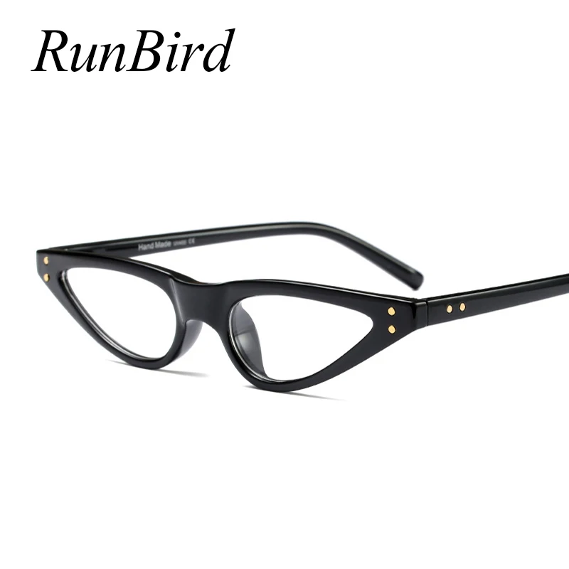 Маленькие женские солнцезащитные очки RunBird кошачий глаз винтажные стильные