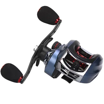 

1Pcs Metal Baitcast Reel High Speed 7.2:1 Fishing Long Cast Bait Casting Reels Magnetic Brake Smooth Multi-Bearing Black/Blue