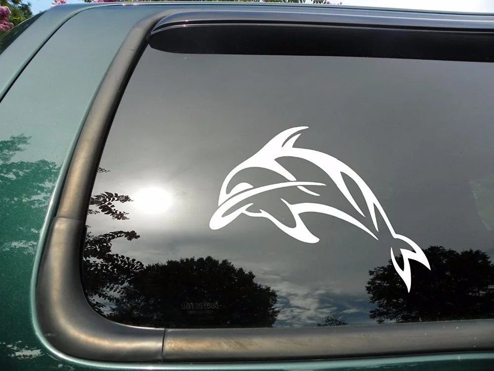 Dolphin- Die Cut Vinyl Window Decal/sticker for 4&quotx3&quot | Игрушки и хобби