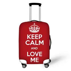 Keep calm and carry on дизайн принт чемодан Крышка высокая эластичная ткань Чехлы для мангала защитные чехлы чемоданы