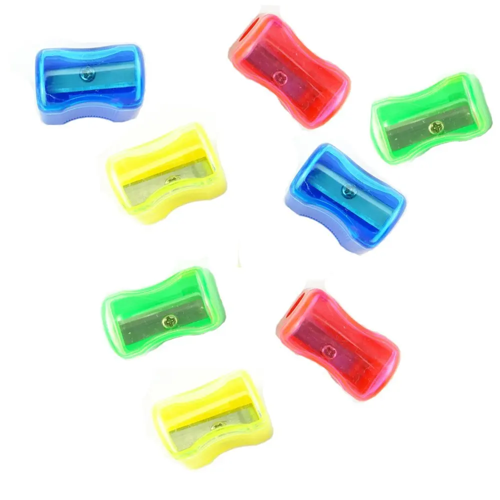 Multi Colors Choose Plastic Pencil Sharpener Assortment in Eraser from