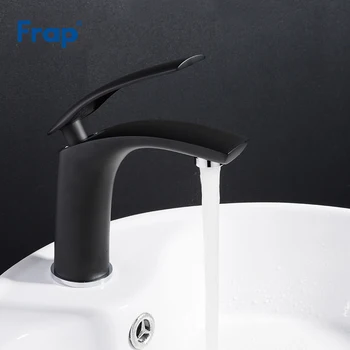 

Frap Basin Faucets Black waterfall bath water taps brass basin sink faucet mixers deck mounted bathroom faucet mixers Y10045