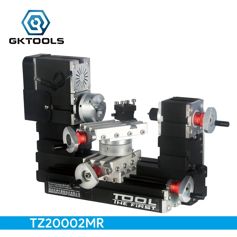 Вращающийся мини токарный станок BigPower TZ20002MR 60 Вт мотор 12000 об/мин стандартное