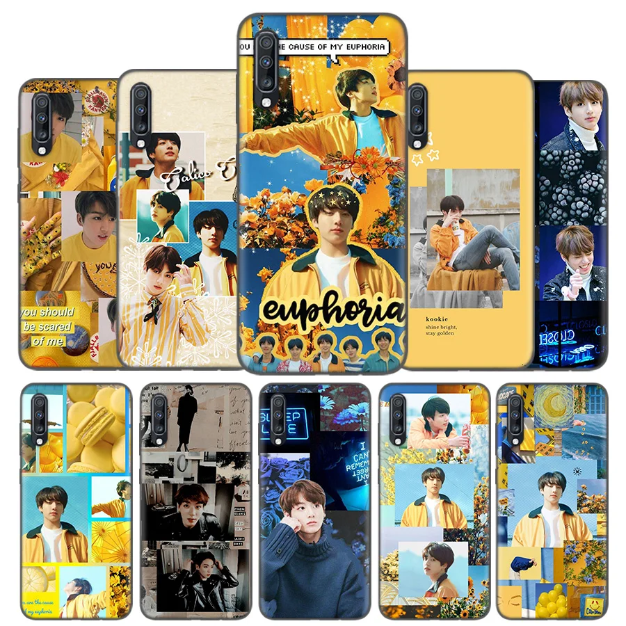 

Silicone Case Cover For Samsung Galaxy A50 A80 A70 A40 A30 A20 A20e A10 A8 A7 A6 Plus 2018 Note 10 9 8 Fundas Jungkook Aesthetic