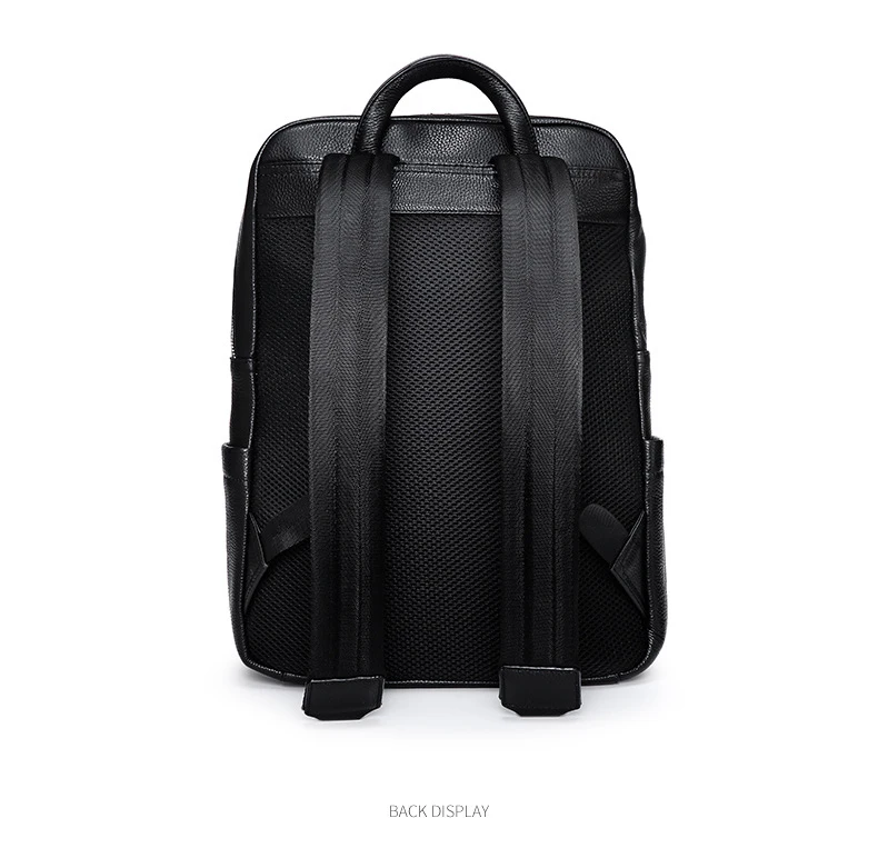 Корова пояса из натуральной кожи для мужчин рюкзаки черный натуральной рюкзак для студента Элитный бренд Lager ноутбук сумка