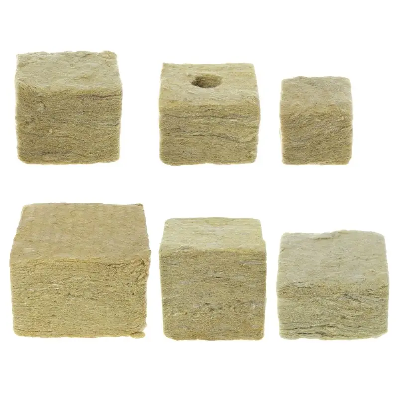 

Rockwool Cubes Hydroponic Grow Media Soilless Cultivation Planting Compress Base