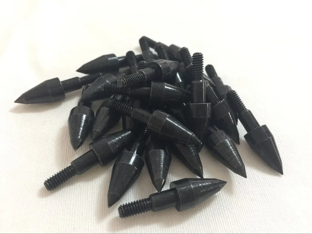 

200PK Archery hunting crossbow arrow tips arrow points black color OD 7.6mm