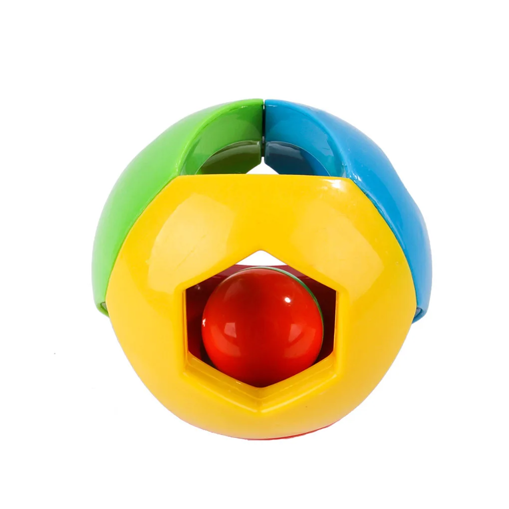 

Pet Colorful Rolling Bell Ball Toy Intelligence Training Pet Outdoor Playing Chewing Throw Toy