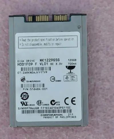 100% новый в коробке 3 года гарантии MK1229GSG 120G Micro-SATA 1 8 нужно больше углов фотографии
