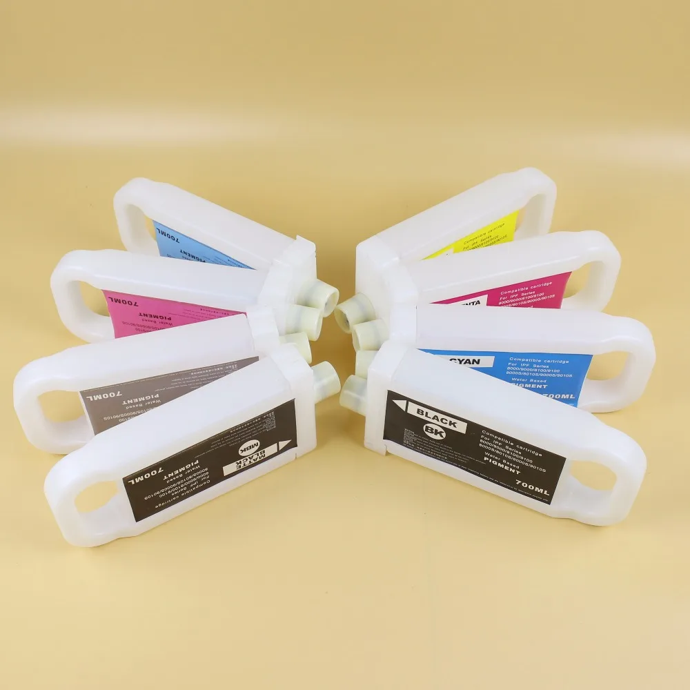 700 мл 8 шт PFI 1700 чернильный картридж для Canon PRO2000S 4000 S 6000 S PFI 1100 1300 с PFI 1700 чип для чернильного картриджа