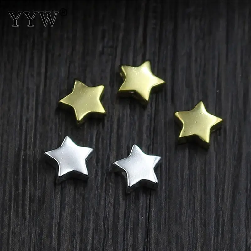 

Silver color Connectors Star plated multihole 6mm Approx 1mm Sold By Lot