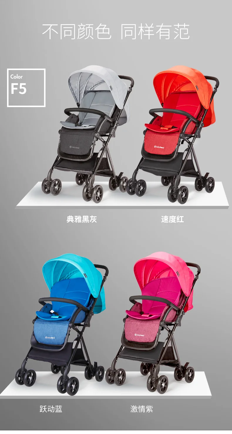 Американская коляска Babytrend с высоким пейзажем, легкая складная детская коляска